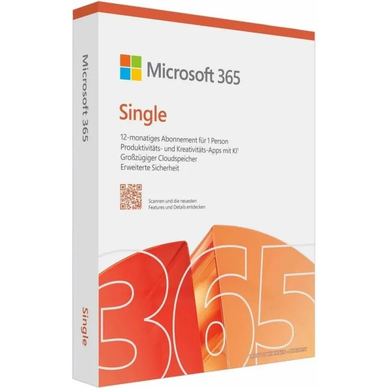 Software Microsoft 365 Personal 1 Utente 12 Mesi Tedesco