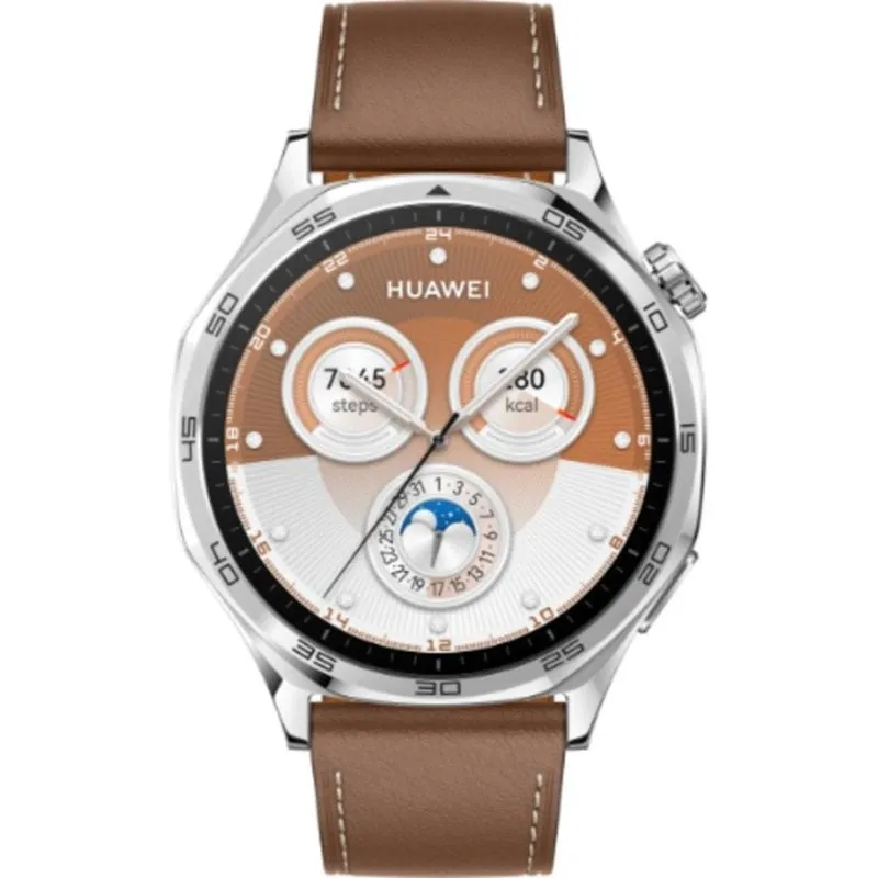 Huawei Watch GT 5 Bluetooth GPS NFC 46mm AMOLED Marrone Taglia Unica Resistente Acqua 5ATM