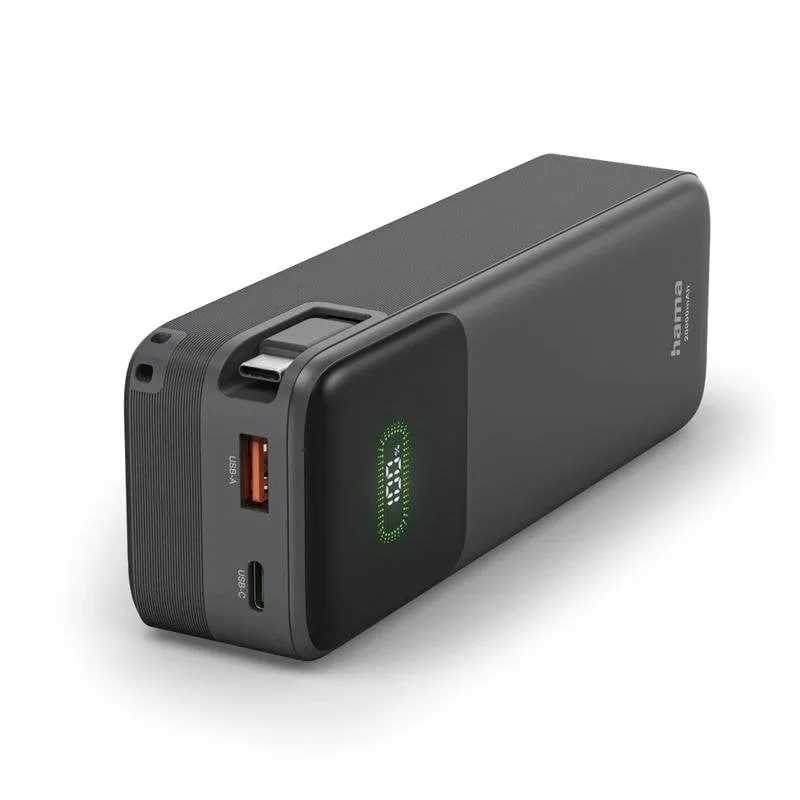 Batteria Esterna Hama Roll Up 20 20000 mAh Quick Charge 3.0 Power Delivery 45 W Antracite