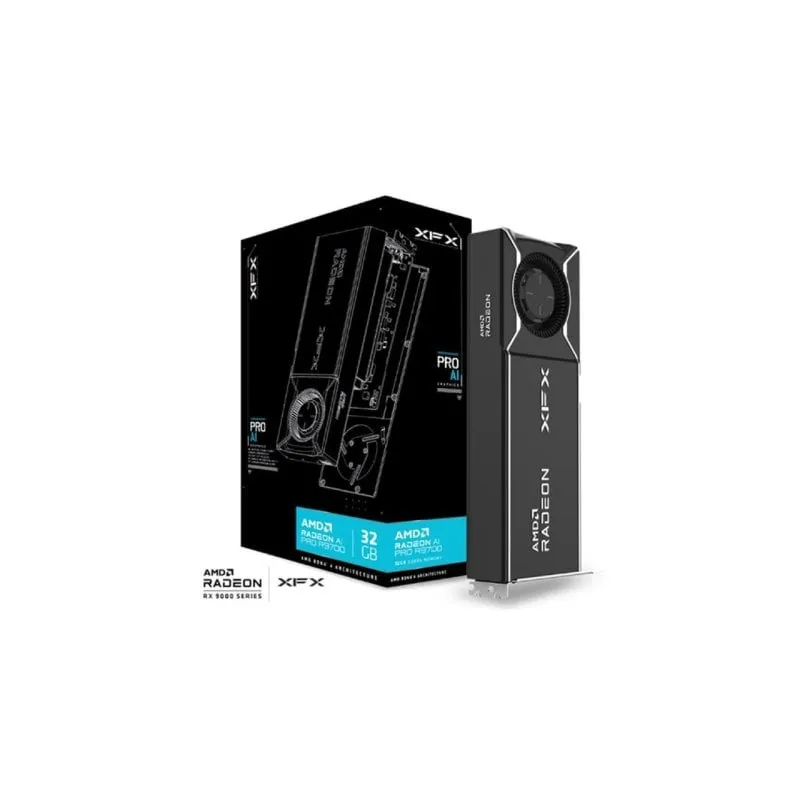 Scheda Grafica XFX Radeon AI PRO R9700 32GB GDDR6 RDNA 4 Dual Fan PCIe 5.0