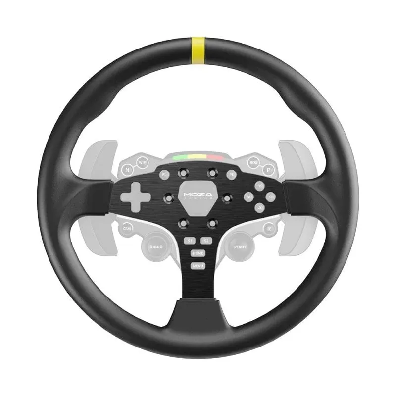 Adattatore Volante Moza Racing RS046 12" Rotondo Alluminio Microfibra PC