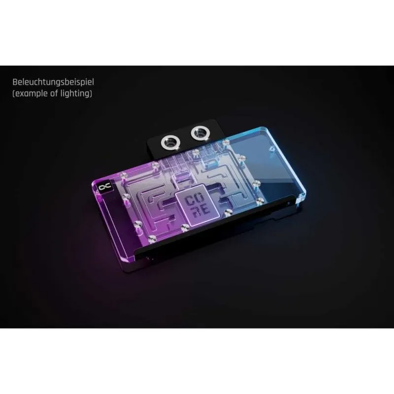 Refrigerazione Liquida Alphacool WAK Core RX 9070 XT Hellhound Pure 197mm Backplate ARGB