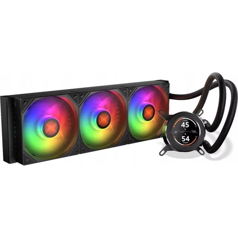 Refrigerazione Liquida Krux HydroGlance 360 LCD 360mm 3 Ventole ARGB LCD
