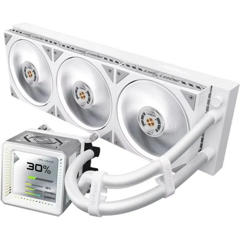 Refrigerazione Liquida AsRock Steel Legend 360mm 3 Ventole ARGB LCD