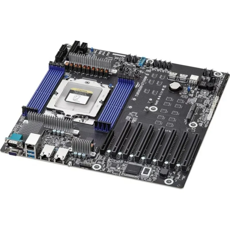 Scheda Madre AsRock TurinD8X-2T/500W SP5 DDR5 EEB PCIe 5.0 RJ45 10GbE