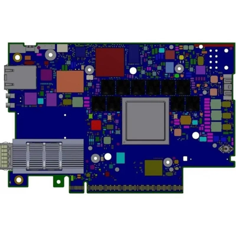 Scheda di Rete Nvidia BlueField-3 B3220SH PCIe 5.0 200 Gb Blu FHHL