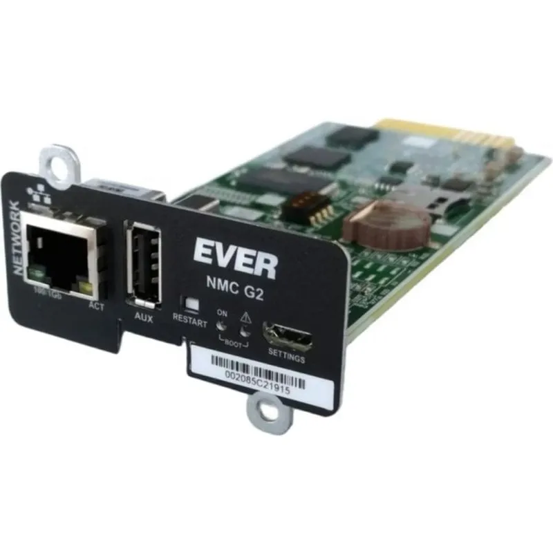 Scheda di Rete Ever T/KKON-0025/00 Ethernet 2 Porte RJ45 Verde Nero