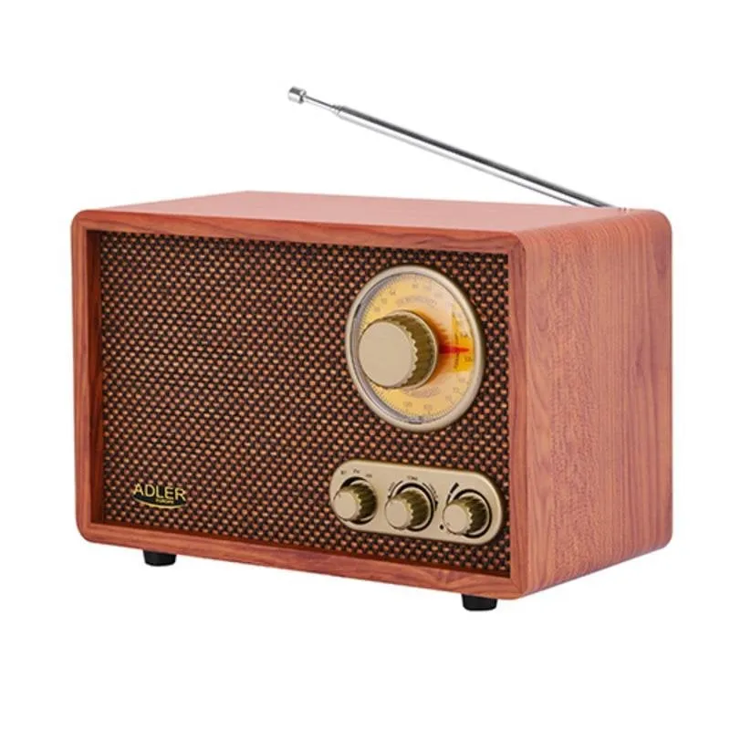 Radio Portatile Adler AM/FM 10W Bluetooth Marrone