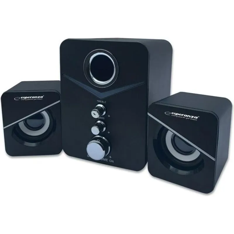 Altoparlanti Esperanza Stereo USB 6W 2.1 Canale con montaggio a parete