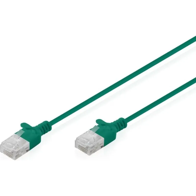 Cavo di Rete Digitus CAT6 U/UTP Slim Patch 3m Verde