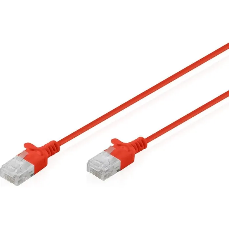 Cavo di Rete Digitus CAT6 U/UTP Slim 3m Rosso