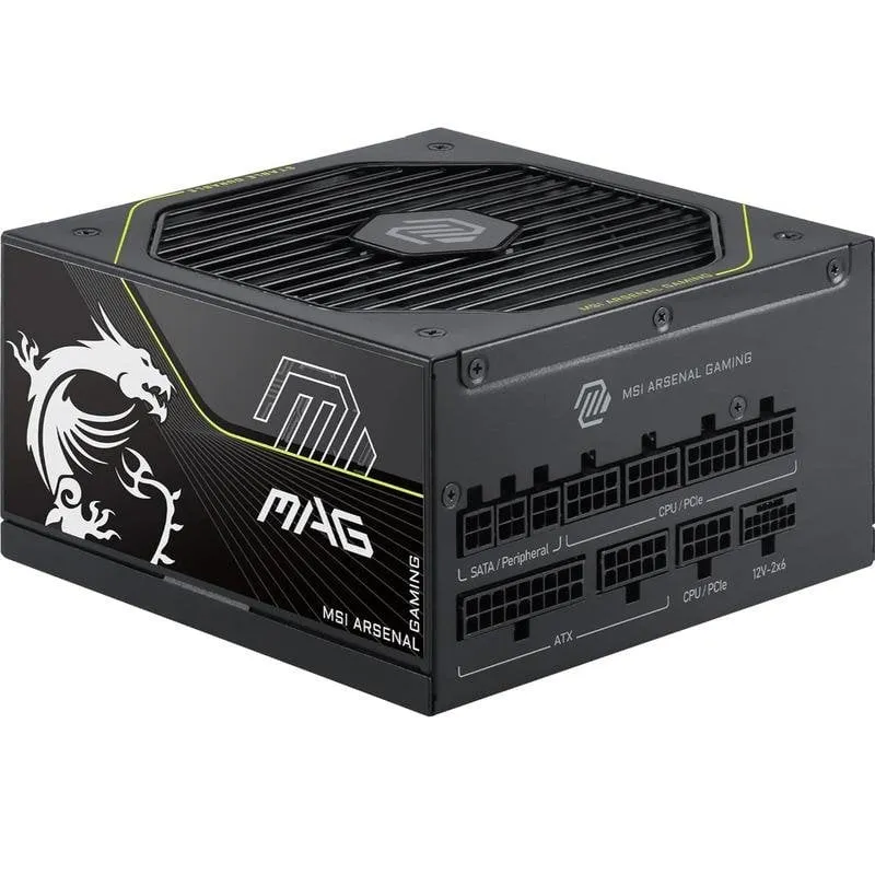 Fuente de Alimentación MSI MAG A1000PLS 1000W Certificación 80+ Platinum modular