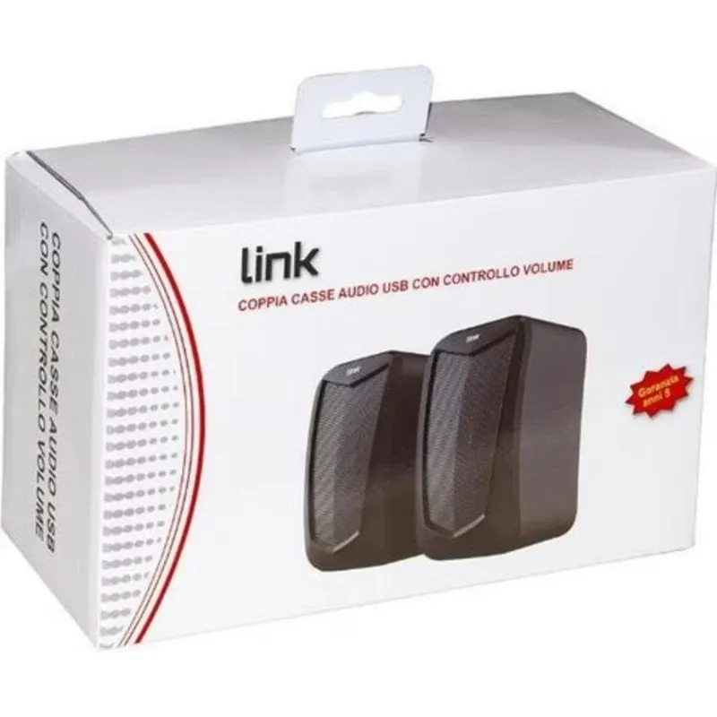 Altoparlanti LINK PC USB 5 W compatti e potenti neri