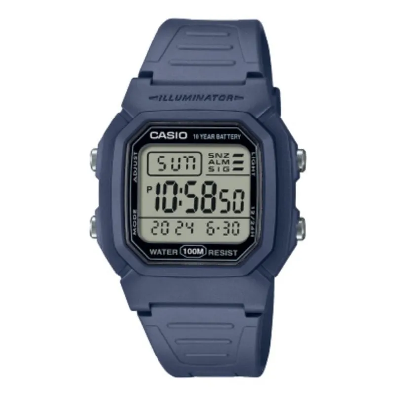 Orologio Casio Collection W-800H-2AV Blu Resina 100m Impermeabile
