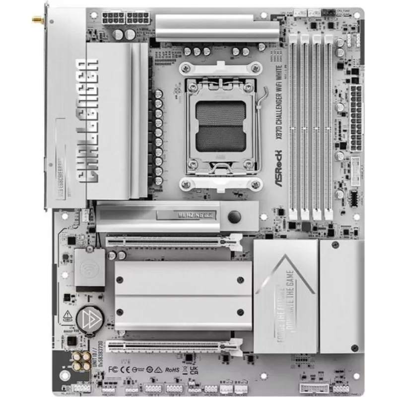 Scheda Madre AsRock X870 Challenger WiFi White AMD X870 AM5 DDR5 ATX WiFi 7 PCIe 5.0