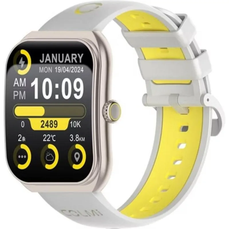 Colmi P86 GPS Bluetooth 44mm Oro Cinturino Oro Taglia Unica Monitor Sonno