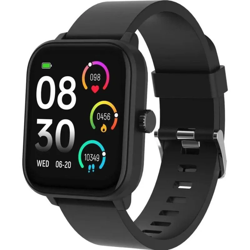 Denver SWG-155B GPS 1,83" LCD Nero Silicone Resistente Acqua IP68 Pulsometro Monitor Sonno