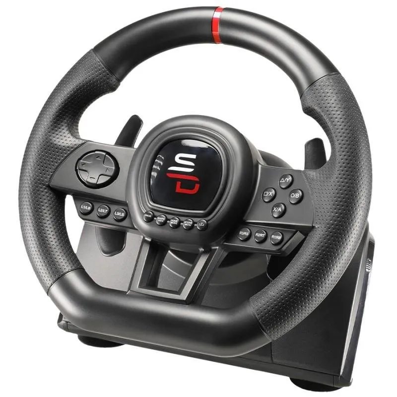 Volante Subsonic SA5658 + Pedali + Leva di controllo USB Nero