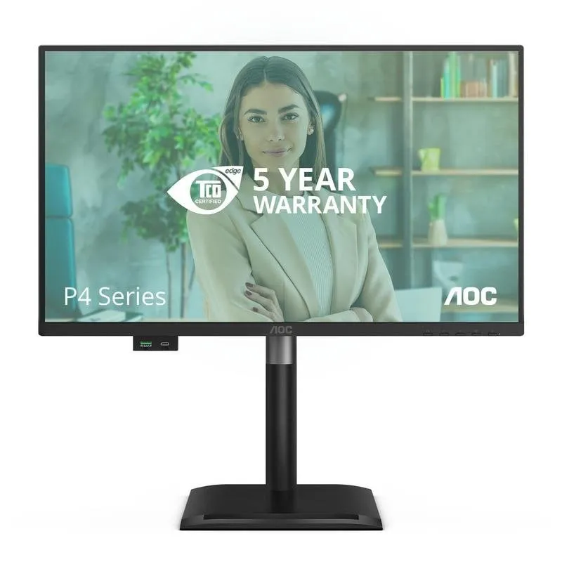 Monitor PC AOC 24P4U 24" FullHD 120Hz IPS Hub USB Altezza Regolabile