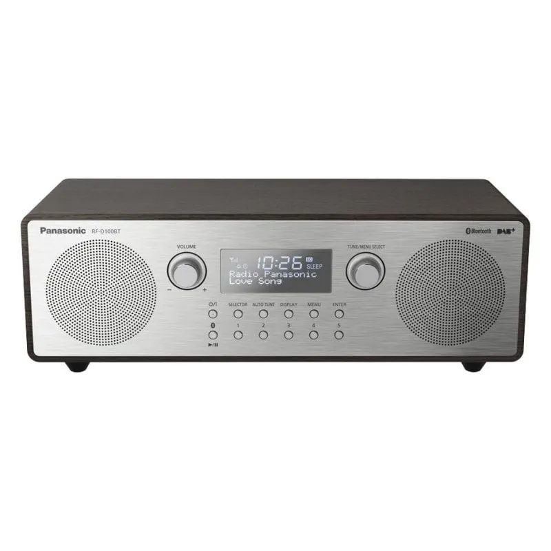 Radio Portatile Panasonic RF-D100BT DAB+ FM Bluetooth 10W LCD Nero/Grigio