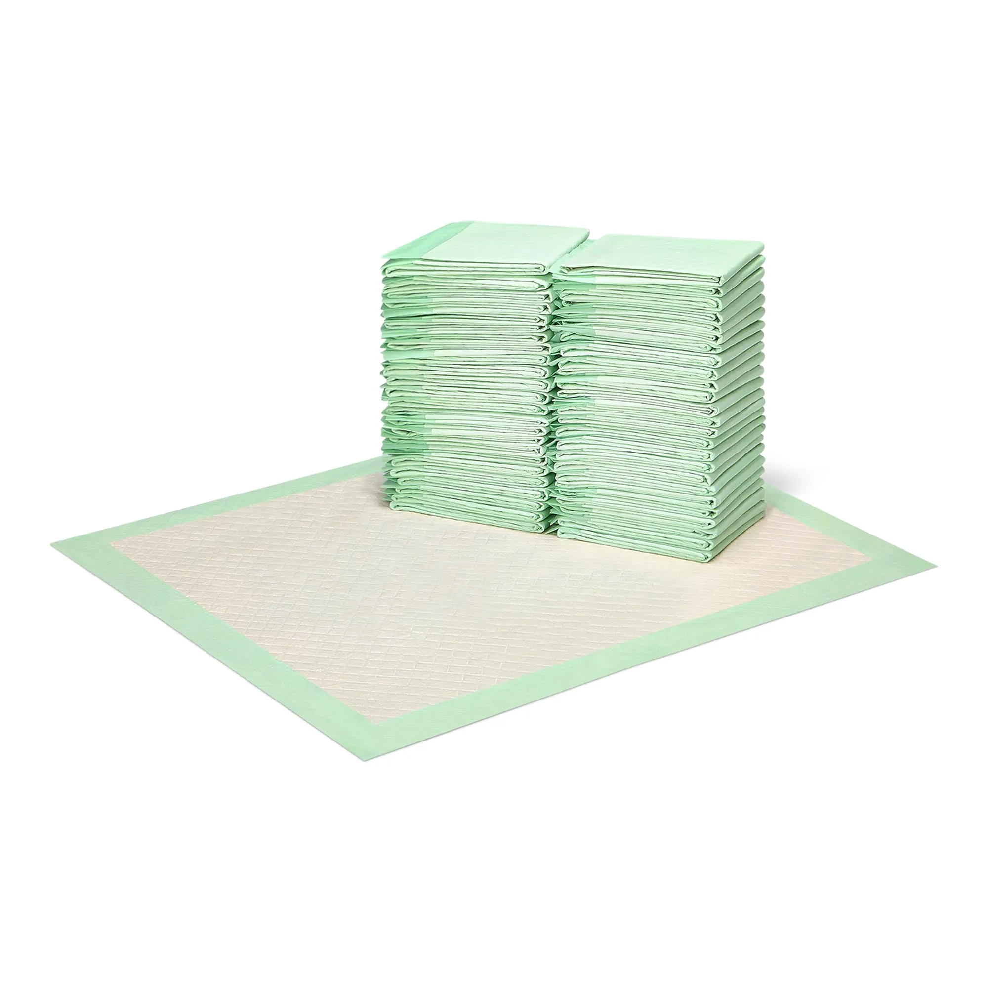 Amazon Basics Tappetini Igienici in Bambù Antiperdita per Cani e Cuccioli, Formato Regular/Standard, Confezione da 50, Dimensioni 71.3cm x 86.5cm