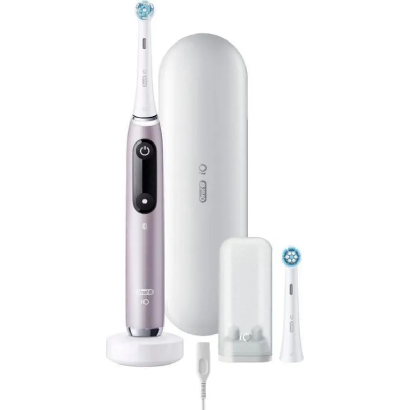 Spazzolino Magnetico Oral-B iO Series 9N Rose Quartz 7 Modalità 2 Testine Sensore Pressione Timer Custodia