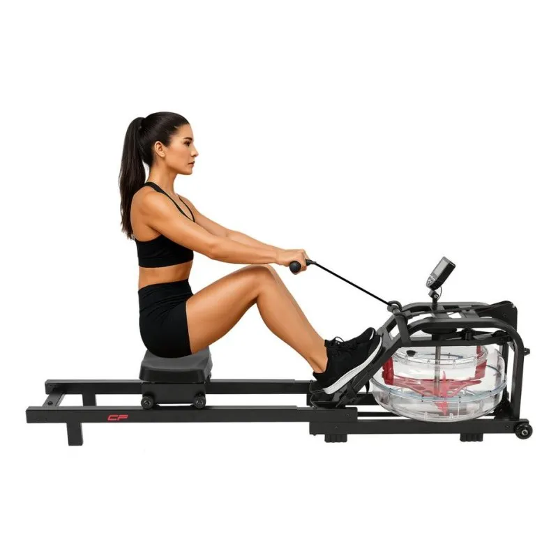 Rematore Clover Fitness CFRower 223 Acqua 16 livelli Nero