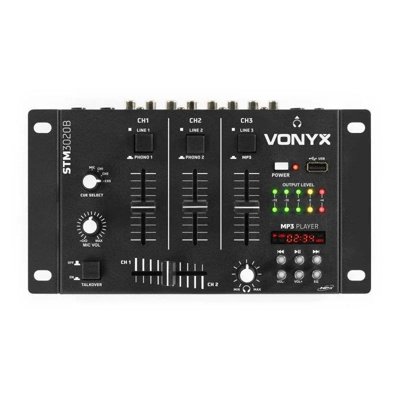 Mixer DJ Vonyx STM-3020B 6 canali USB MP3 integrato