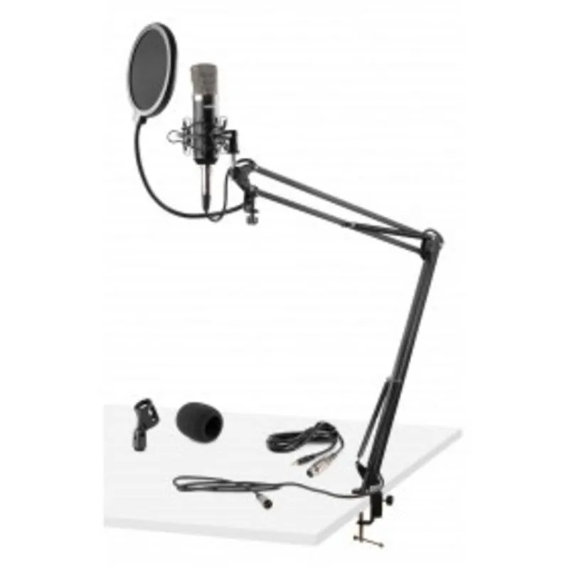 Microfono Vonyx CMS 400 cablato con filtro antipop e supporto regolabile