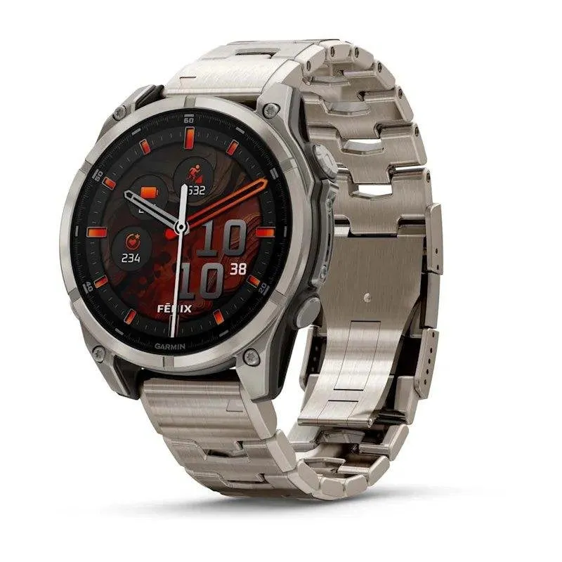 Garmin Fenix 8 GPS Bluetooth 47mm AMOLED Titanio Resistente Acqua 10ATM SpO2