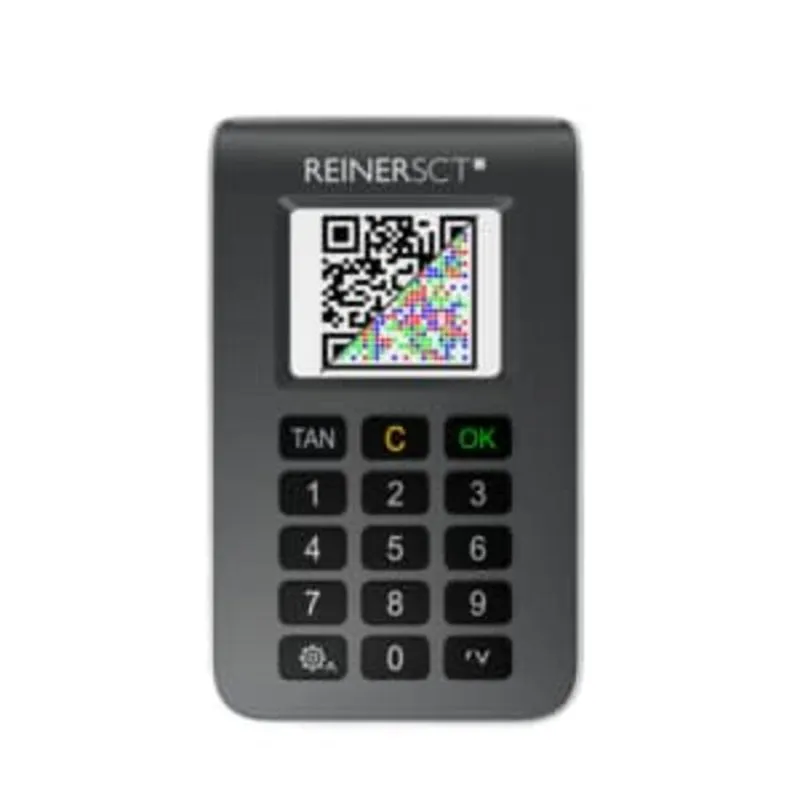Generatore di numeri di autenticazione Reiner SCT tan Jack photo QR Nero