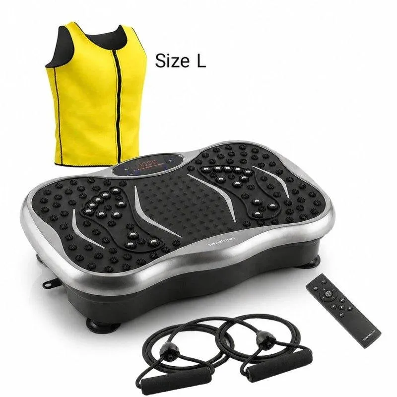 Pack Piattaforma Vibratoria Innovagoods con Altoparlante e Gilet Sauna Uomo