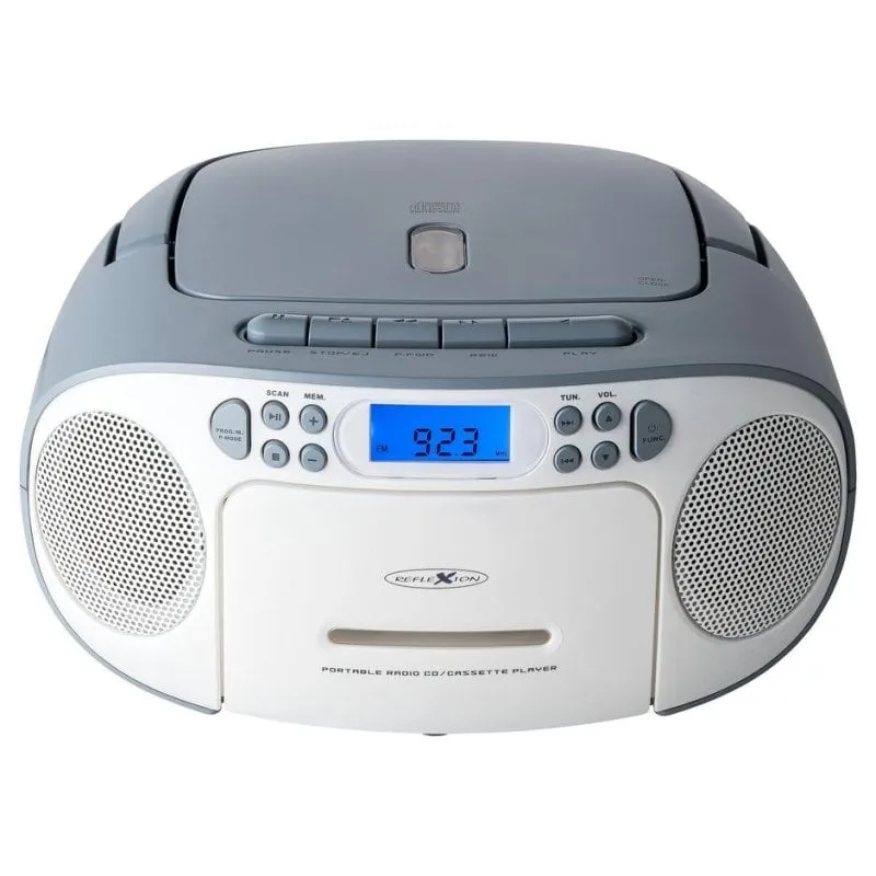 Radio Portatile Reflexion RCR2260 FM PLL 20W LCD Blu