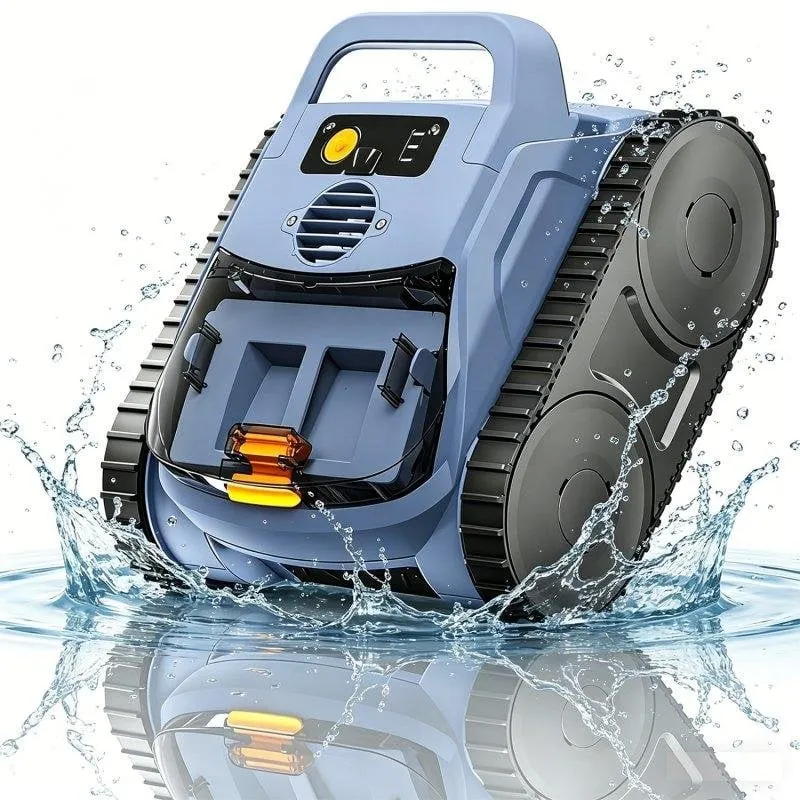 Robot Seauto per Pulizia Piscine, Doppia Filtrazione, 180min Autonomia, Fino a 200m²