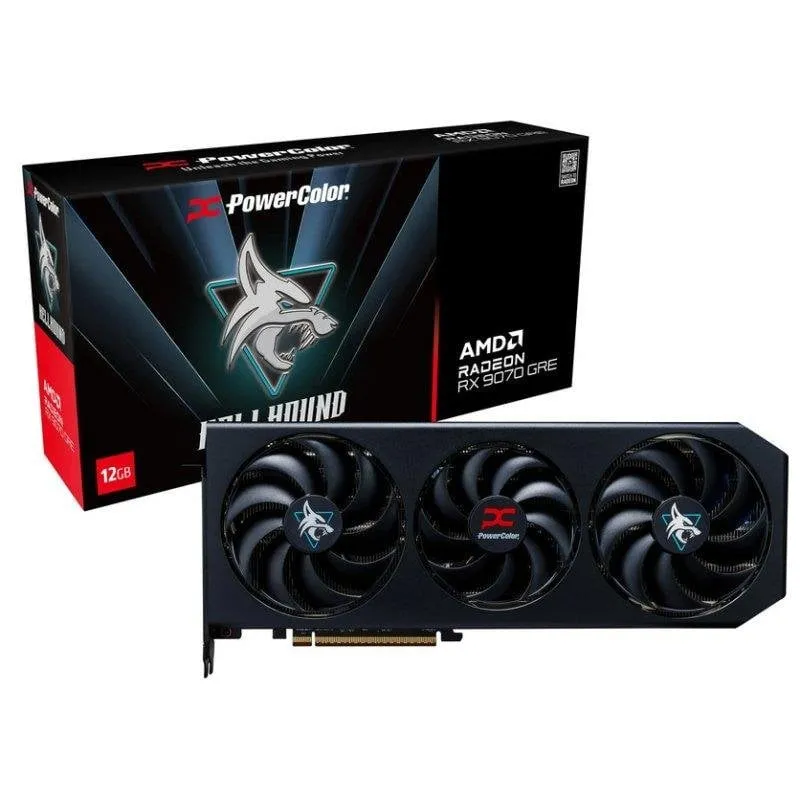 Scheda Grafica PowerColor Hellhound AMD Radeon RX 9070 GRE 12GB GDDR6
