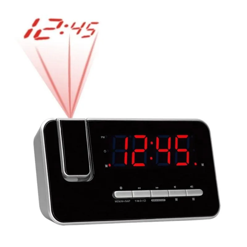 Sveglia Denver CRP-618 Digitale FM LED Rosso