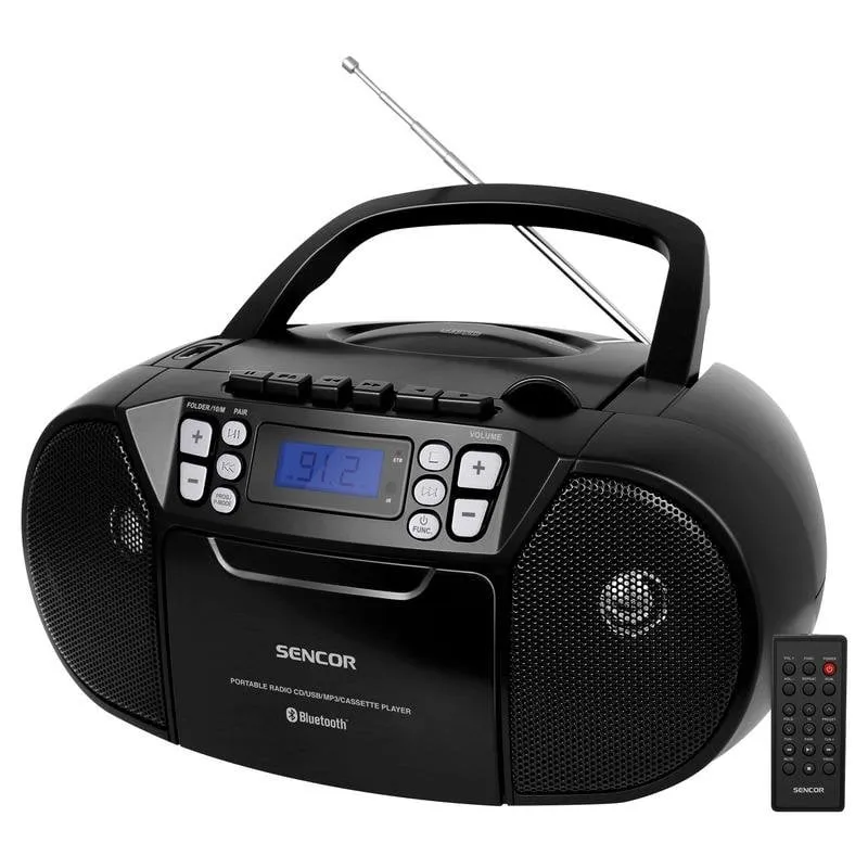 Sistema Stereo Portatile Sencor SPT 3907 B Digital FM Bluetooth