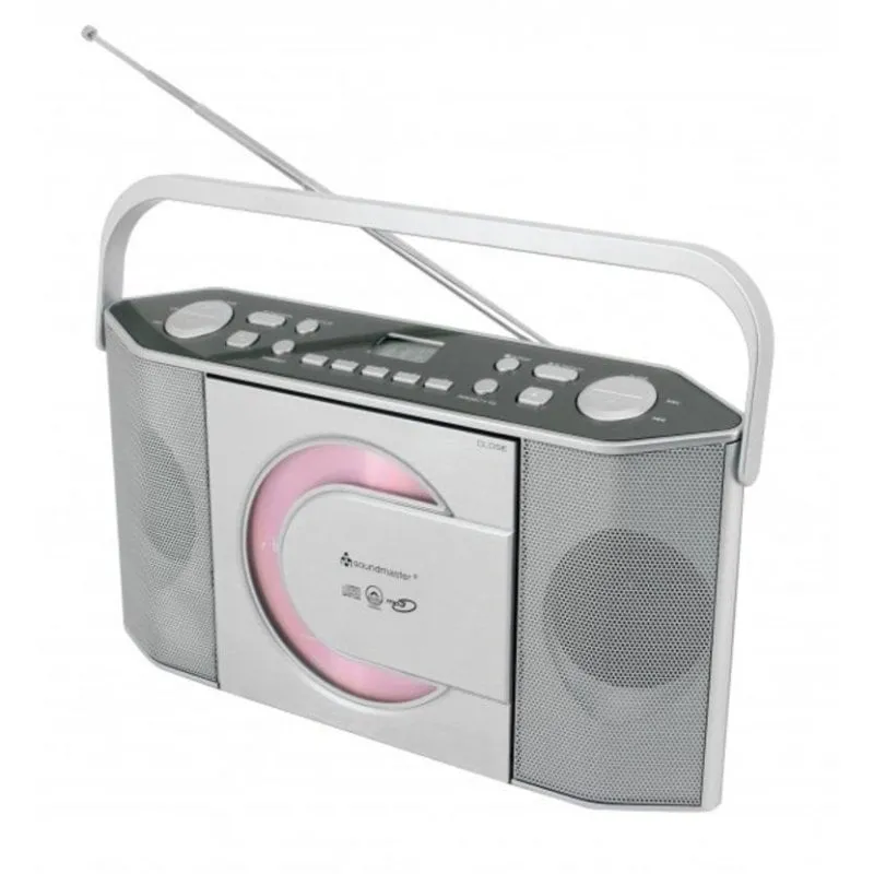 Sistema Stereo Portatile Soundmaster RCD1755SI Argento con CD e Radio UKW