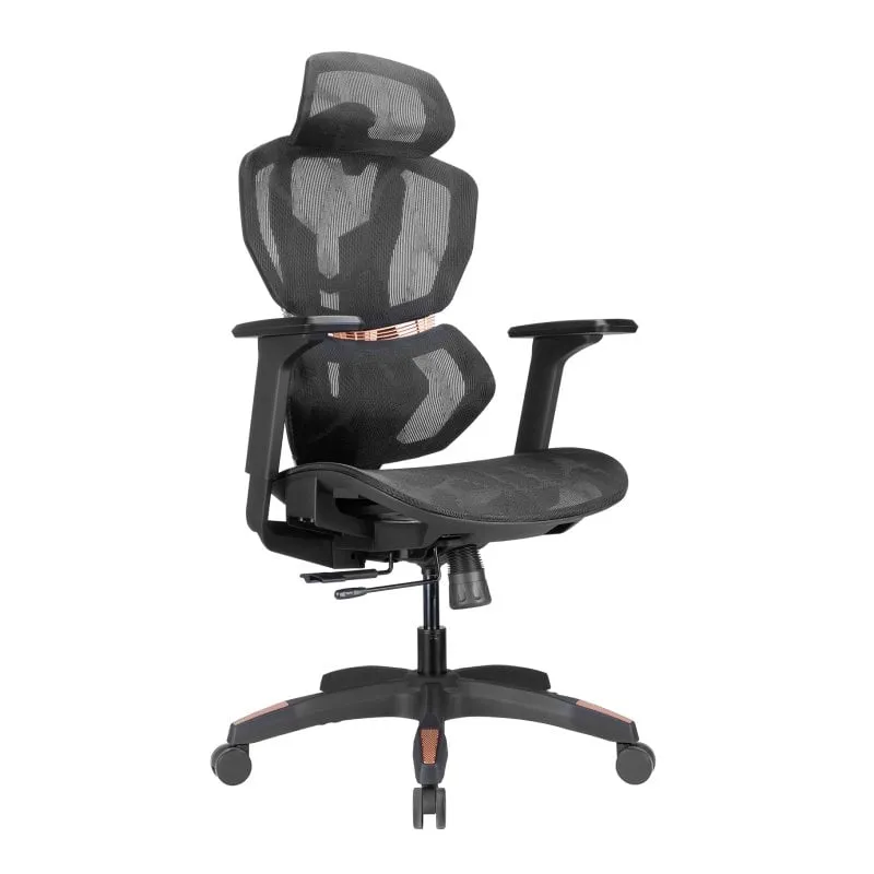 Sedia Gaming Kimex 150-8010 Reggibraccio 4D Acciaio Nero Arancione