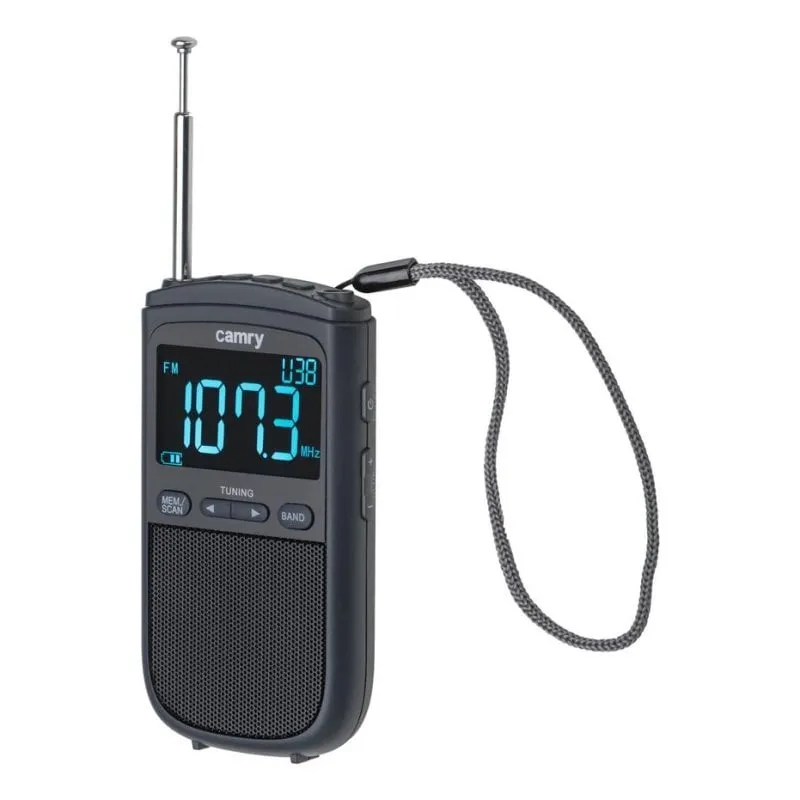 Radio Portatile Camry Premium CR 1905 AM/FM USB-C LCD Nero