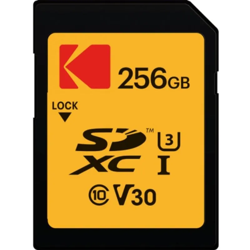 Scheda di Memoria Kodak EKMSD256GXC10HPRK 256 GB SDXC Classe 10 UHS-I U3 V30