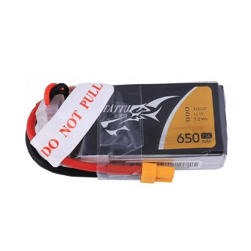 Batteria Tattu 650mAh 11,1V 75C 3S1P per droni