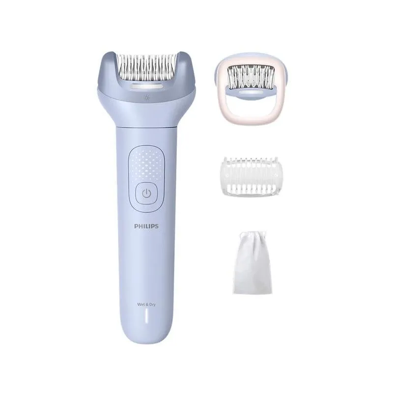 Epilatore Philips Serie 8000 BRE708/00 Senza Fili 2 Velocità 3 Testine Wet & Dry Ricarica Rapida