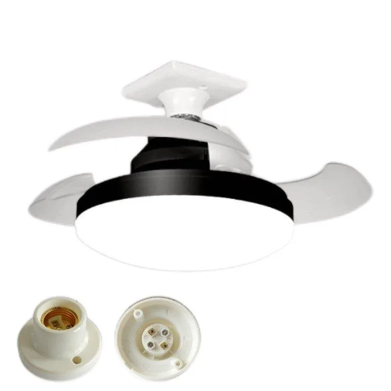 Ventilatore da Soffitto Autrucker con Luce Nero Pale Retrattili 3 Velocità Telecomando Memoria intelligente
