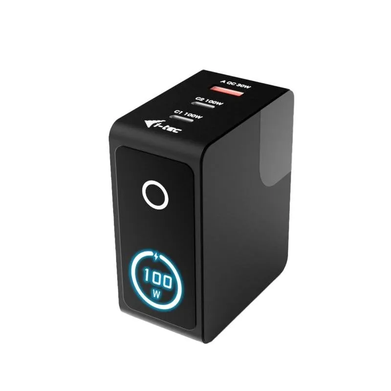 Caricatore USB Multiport 100W i-tec 3 Porte USB-C e USB-A