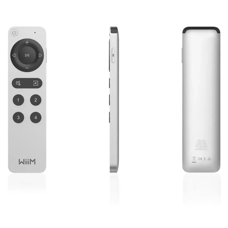 Telecomando WiiM Voice Remote 2 Bluetooth Ricaricabile Argento