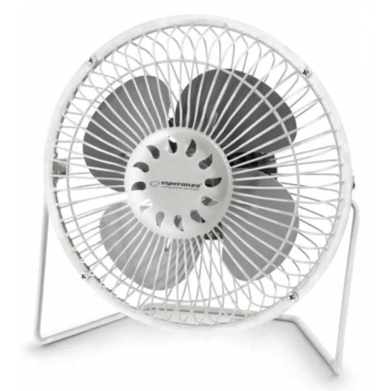 Ventilatore da Tavolo Esperanza Yugo EA149W 2,5W 14cm 1 Velocità Inclinazione Regolabile USB