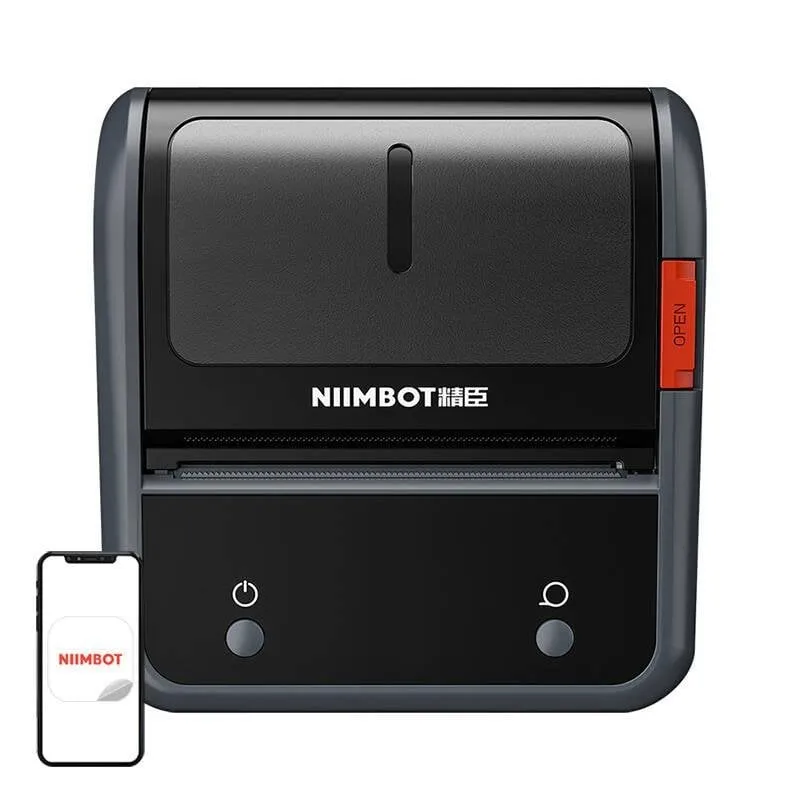 Stampante termica Bluetooth portatile Niimbot B3S_P con app dedicata e batteria