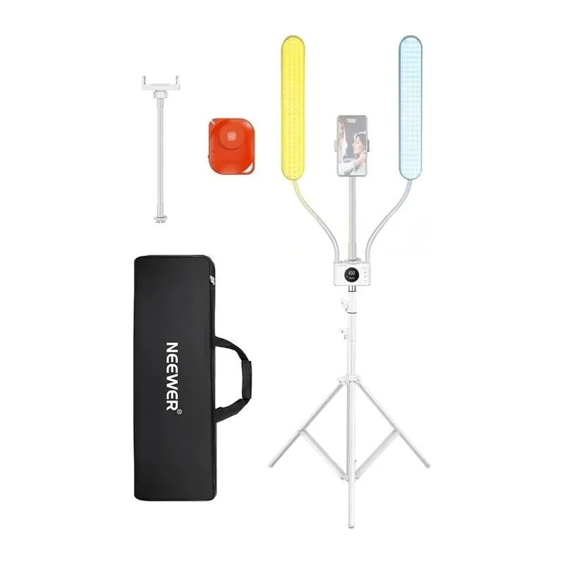 Kit di Illuminazione LED Neewer BH40B con Bracci Doppi