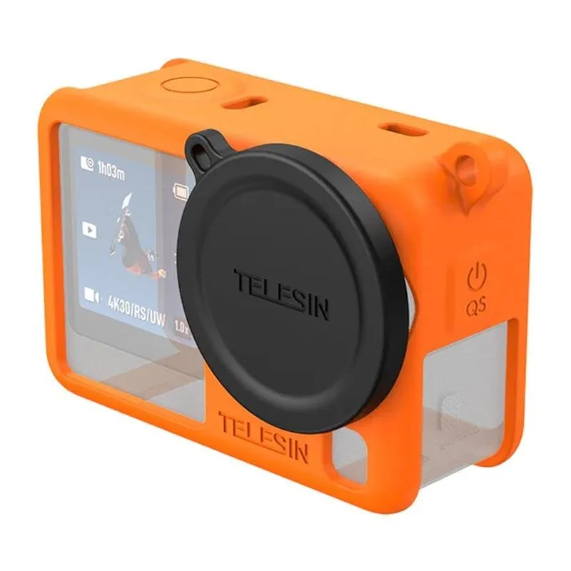 Custodia in silicone Telesin per DJI Osmo Action 6 Arancione